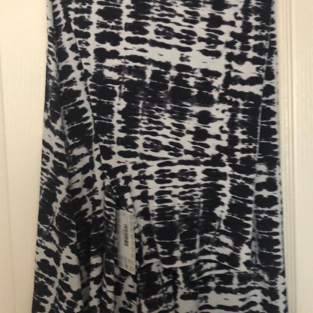 NWT LuLaRoe Maxi Black and White Tie Dye